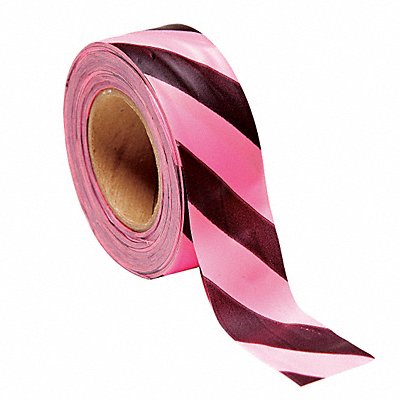 GRAINGER SPGBK200 Flagging Tape Blck/Pink 150 ft 1 3/16 in