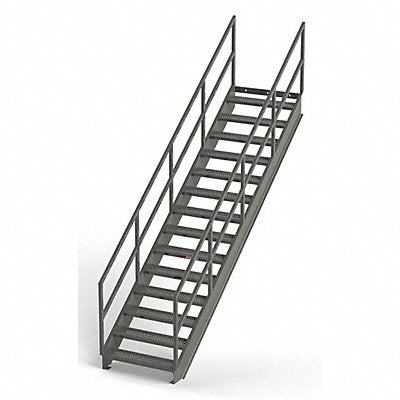 GRAINGER IS10536 Stair Unit Carbon Steel 15 Steps