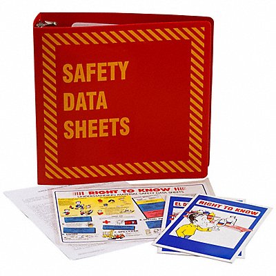BRADY BR363R Binder English 3-3/4 in D Polyethylene