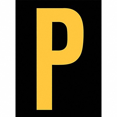 STRANCO INC RUM200PYB Reflective Letter Label P 2-1/2in H PK25
