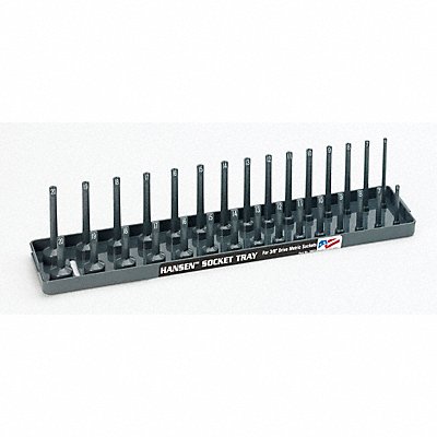 HANSEN 3802 Socket Tray Grey Plastic