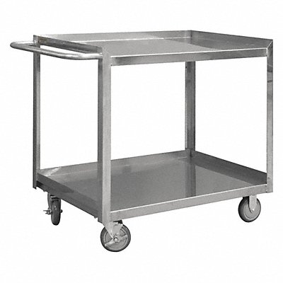 GRAINGER SRSC1618302FLD5PU Metal Shelf Cart 1 200 lb SS