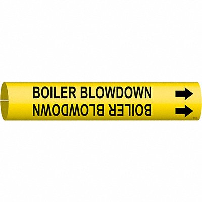 BRADY 4015A Pipe Marker Boilr Blwdwn 13/16in H 4/5in W