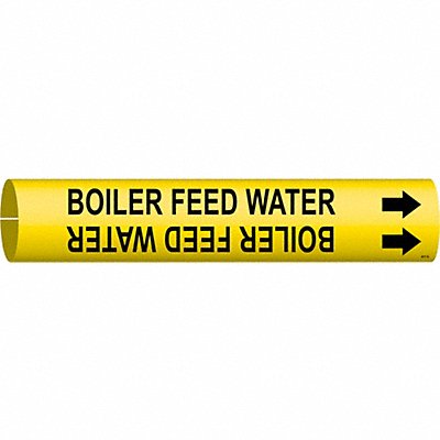 BRADY 4017B Pipe Marker Boilr Feed Wtr 7/8in H 7/8in W