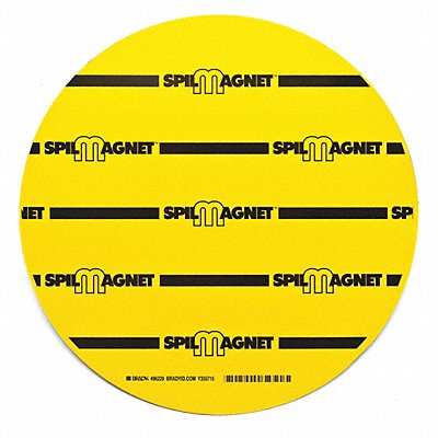 BRADY SPC ABSORBENTS 96229 Magnetic Drain Cover 12 in W Vinyl