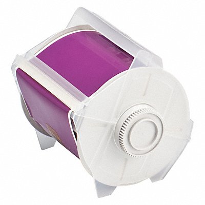 BRADY 76631 Tape Purple 100 ft L 4 in W