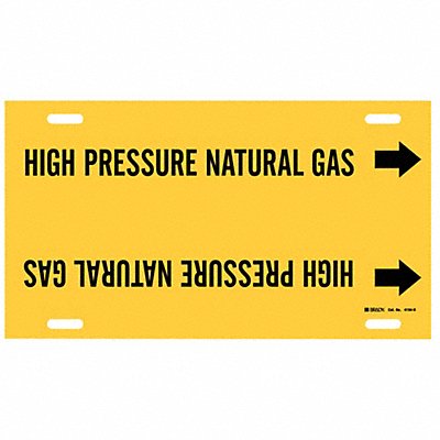 BRADY 4194H Pipe Marker High Pressure Natural Gas