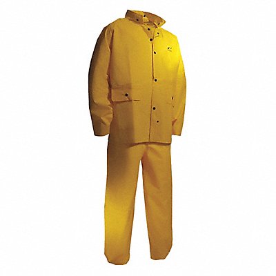 TUFTEX 7801800 FR 2 Piece Rain Suit Yellow 4XL