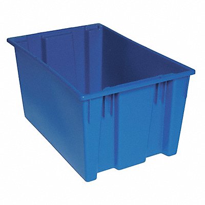 QUANTUM STORAGE SYSTEMS SNT300BL E1886 Stacking and Nesting Container Blue Solid PP