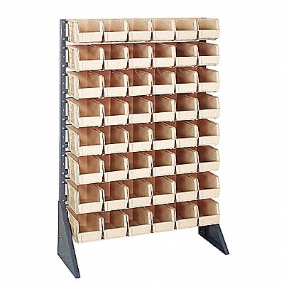 QUANTUM STORAGE SYSTEMS QRU16S23048IV E1532 BinRailFlrRck 15inx54inx36in Load Capacity 37 lb