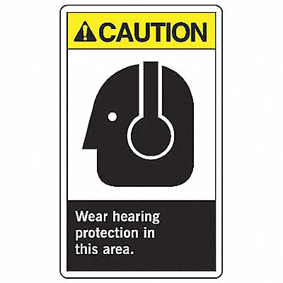 ACCUFORM LPPE600VSP Safety Label 5 inx3 1/2 in Vinyl PK5