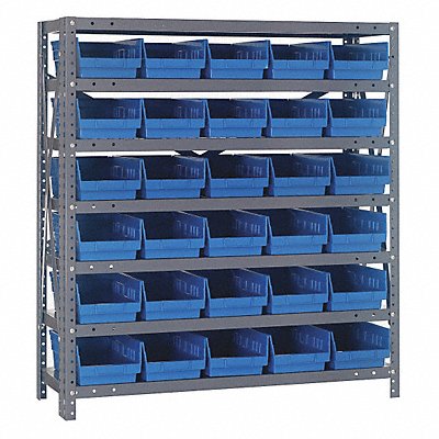 QUANTUM STORAGE SYSTEMS 1839104BL E1523 Bin Shelving 18inx39inx36in Blue