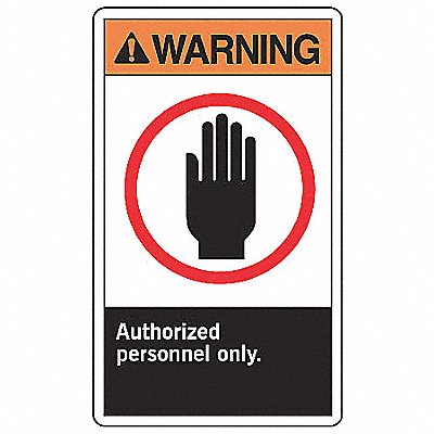 ACCUFORM LADM301VSP Safety Label 5 inx3 1/2 in Vinyl PK5