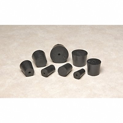 GRAINGER RST9S Stopper Sz 9 37 mm BDia Black 0 PK10