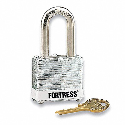 GRAINGER 1803LHWHT Lockout Padlock KD White 1-1/4 H