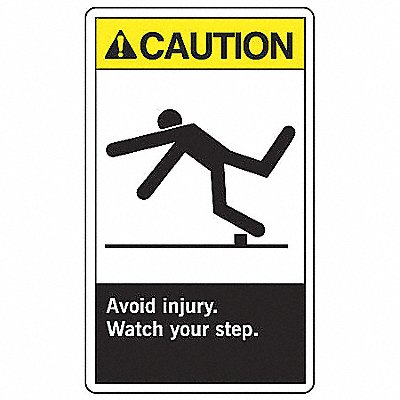 ACCUFORM LSTF603VSP Safety Label 5 inx3 1/2 in Vinyl PK5
