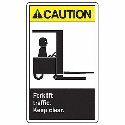 ACCUFORM LVHR600VSP Safety Label 5 inx3 1/2 in Vinyl PK5