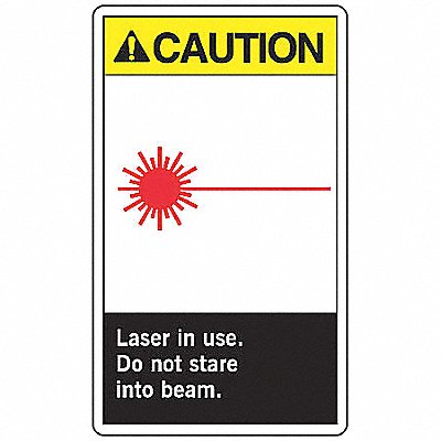 ACCUFORM LRAD603VSP Safety Label 5 inx3 1/2 in Vinyl PK5