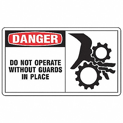 ACCUFORM LEQM019VSP Safety Label 3 1/2 inx5 in Vinyl PK5