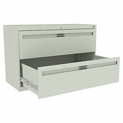 TENNSCO LPL4224L20LGHTGREY File Cabinet 42 in 2 Drawer Grey