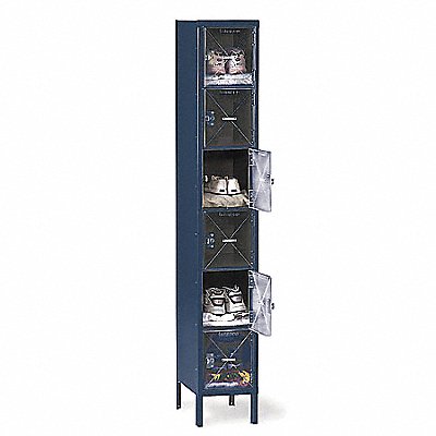 TENNSCO CBL61218121ACCENT Bx Locker 6x1Locker Blue 78 x12 x18 Assm