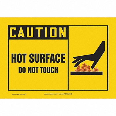 ACCUFORM LEQM647VSP Safety Label 3 1/2 inx5 in Vinyl PK5