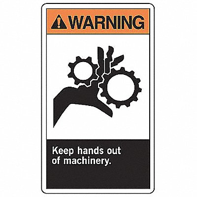 ACCUFORM LEQM332VSP Safety Label 5 inx3 1/2 in Vinyl PK5