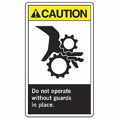 ACCUFORM LEQM637VSP Safety Label 5 inx3 1/2 in Vinyl PK5