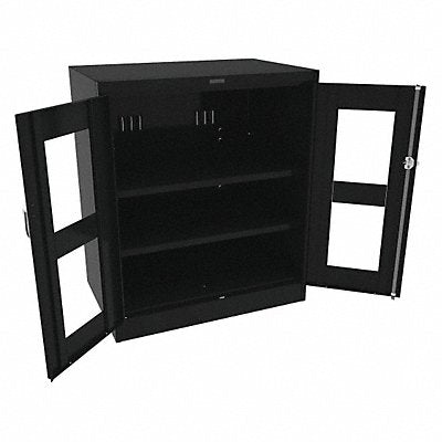 TENNSCO CVD2442BLACK Storage Cabinet 42 x36 x24 Black 2Shlv