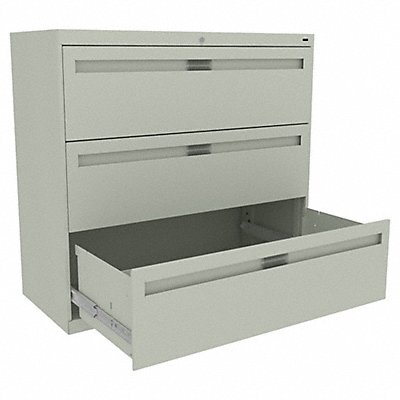 TENNSCO LPL4236L30LGHTGREY File Cabinet 42 in 3 Drawer Grey