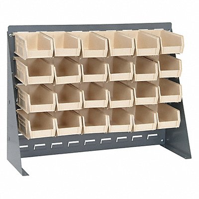 QUANTUM STORAGE SYSTEMS QBR272122024IV Louvrd Bnch Rk 1/4x21x27in Load Capacity 140lb