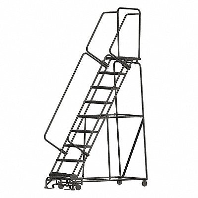 BALLYMORE WA093214P Lockstep Rolling Ladder Steel 90 In.H