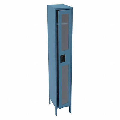 TENNSCO CSL1218721ACCENT Wardrobe Locker Clearview 1 Wide 1 Tier Blue