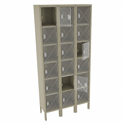 TENNSCO CBL61212123SAND Bx Locker 6x3Locker Sand 78 x36 x12 Assm