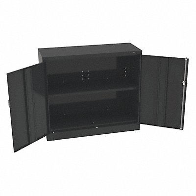 TENNSCO J1842SUBLACK Storage Cabinet 42 x48 x18 Black 2Shlv
