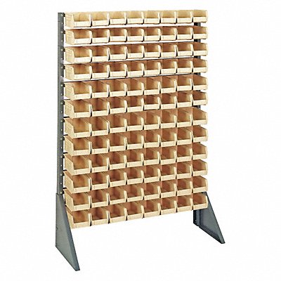 QUANTUM STORAGE SYSTEMS QRU12S22096IV F1609 BinRailFlrRck 15inx54inx36in Load Capacity 50 lb