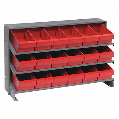 QUANTUM STORAGE SYSTEMS QPRHA601RD F1586 Bench Pick Rack 12x21x36in Red