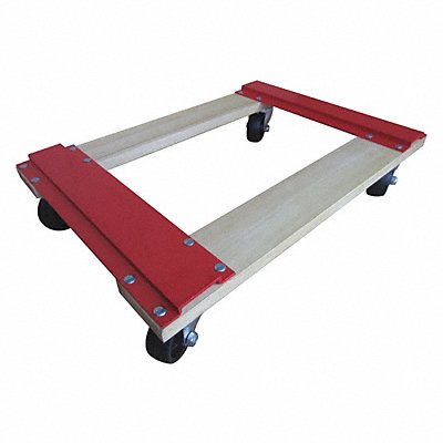 GRAINGER 8EA39 Genrl Purps Dolly 1000lb 24x16x4-3/8 In.