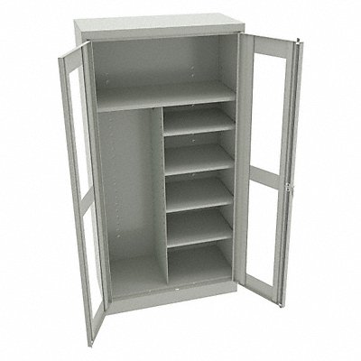 TENNSCO CVD7214LIGHTGREY Storage Cabinet 72 x36 x18 LtGry 5Shlv