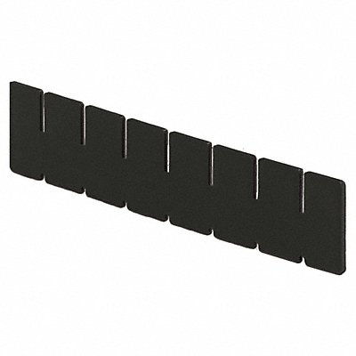 LEWISBINS DV1035XL Divider Black Polyethylene 2.9 in