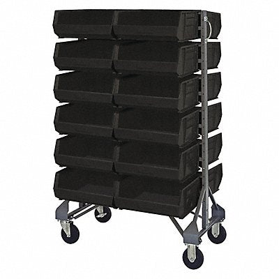 QUANTUM STORAGE SYSTEMS MQRU12D25024BK F1605 MoBinRailRk (24)7inx14 3/4inx16 1/2in