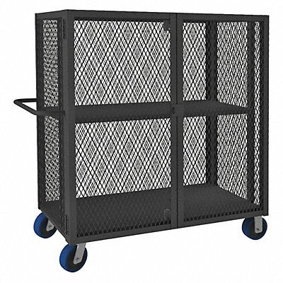 GRAINGER HTL3060DD1AS6PU95 Security Truck 1 Shelf 2000 lb.