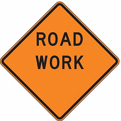 LYLE W2010030HA Road Work Traffic Sign 30 x 30
