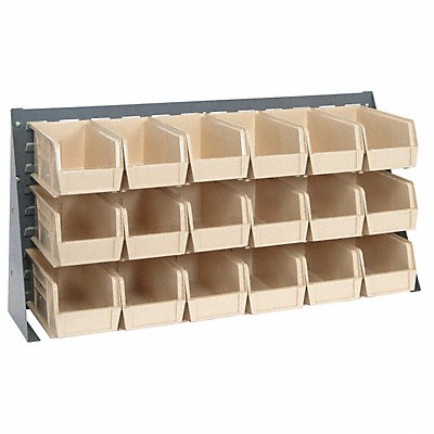 QUANTUM STORAGE SYSTEMS QBR361923018IV Louvrd Bnch Rk 1/4x20x36in Load Capacity 150lb