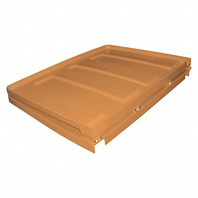 GRAINGER 17LIDORANGE Truck Lid Orange Fits 45-9/10 cu ft.