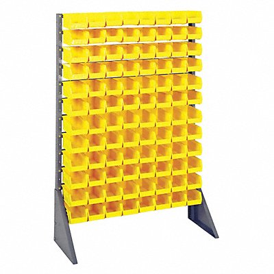 QUANTUM STORAGE SYSTEMS QRU12S22096YL F1609 BinRailFlrRck 15inx54inx36in Load Capacity 50 lb