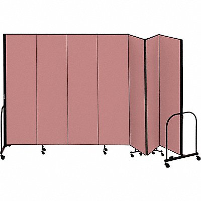 SCREENFLEX CFSL687DM F1891 Partition 13 Ft 1 In Wx6 Ft 8 In H Rose