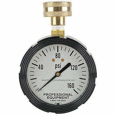 PROFESSIONAL EQUIPMENT 4106732 Water Pressure Gauge Freeze Proof