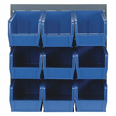 QUANTUM STORAGE SYSTEMS QLP18192309BL Louvrd Bnch Rk 1/4x20x18in Load Capacity 175lb