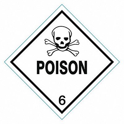 GRAINGER 9J406 DOT Container Label 4 Label W PK25